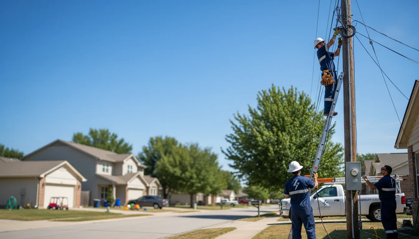 Residential electrician providing installation services in Linden, AL
